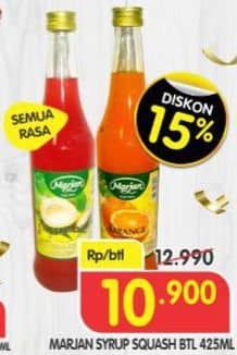 Promo Harga Marjan Syrup Squash All Variants 450 ml - Superindo