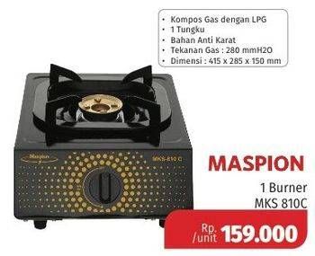 Promo Harga MASPION MKS 810C | Kompor Gas 1 Tungku  - Lotte Grosir