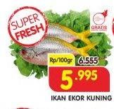 Promo Harga Ikan Ekor Kuning per 100 gr - Superindo