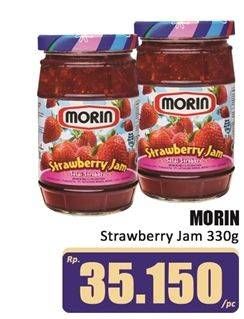 Promo Harga Morin Jam Strawberry 330 gr - Hari Hari