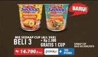 Promo Harga Sedaap Mie Cup All Variants 75 gr - Indomaret