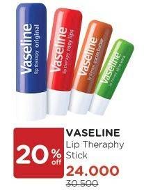 Promo Harga VASELINE Lip Balm Stick All Variants 4 gr - Watsons