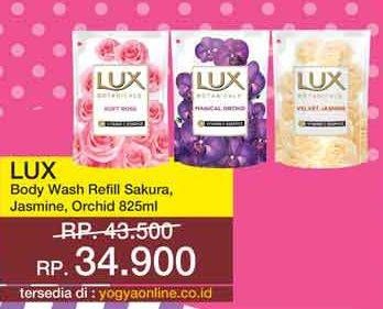 Promo Harga LUX Botanicals Body Wash Sakura Bloom, Velvet Jasmine, Magical Orchid 850 ml - Yogya