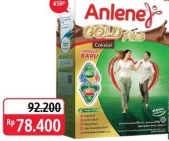 Promo Harga ANLENE Gold Plus Susu High Calcium Cokelat 650 gr - Alfamidi