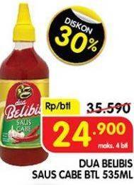 Promo Harga DUA BELIBIS Saus Cabe 535 ml - Superindo