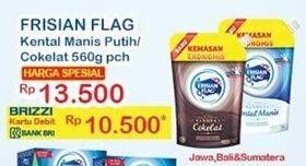 Promo Harga FRISIAN FLAG Susu Kental Manis Putih, Cokelat 560 gr - Indomaret