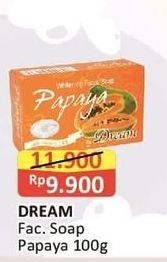 Promo Harga DREAM Whitening Facial Soap Papaya 100 gr - Alfamart