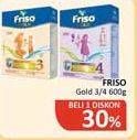 Promo Harga FRISO Gold 3/4 600gr  - Alfamidi