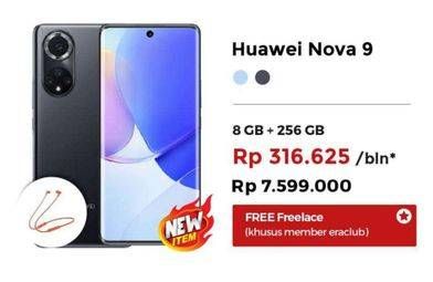 Promo Harga HUAWEI Nova 9 Smartphone 8 GB + 256 GB  - Erafone