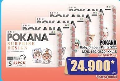 Promo Harga Pokana Baby Pants S22, M20, L20, XL20, XXL18 18 pcs - Hari Hari