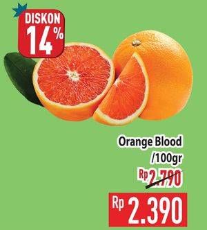 Promo Harga Aneka Jeruk Orange Blood per 100 gr - Hypermart