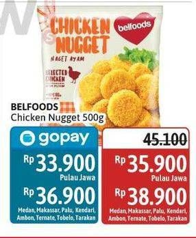 Promo Harga Belfoods Nugget Chicken Nugget 500 gr - Alfamidi