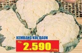 Promo Harga Kembang Kol Daun per 100 gr - Hari Hari