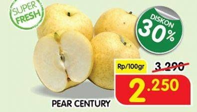 Promo Harga Pear Century per 100 gr - Superindo