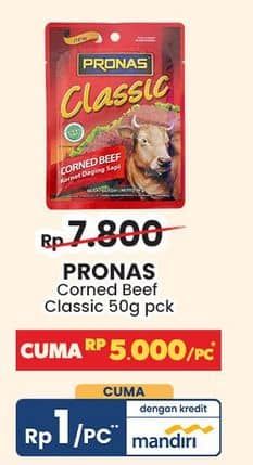 Promo Harga Pronas Corned Beef 50 gr - Indomaret