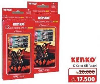 Promo Harga KENKO Oil Pastel 12 pcs - Lotte Grosir
