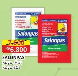 Promo Harga SALONPAS Koyo Pereda Nyeri Hot 10 pcs - Alfamart