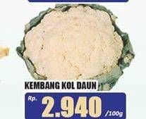 Promo Harga Kembang Kol Daun per 100 gr - Hari Hari