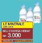 Promo Harga LE MINERALE Air Mineral per 2 botol 330 ml - Yogya