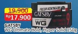 Promo Harga Gatsby Watergloss Ultimate Hold, Hyper Solid 150 gr - Alfamart