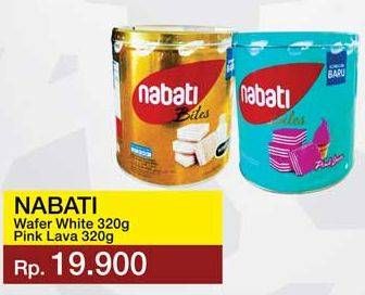 Promo Harga NABATI Bites White, Pink Lava 320 gr - Yogya