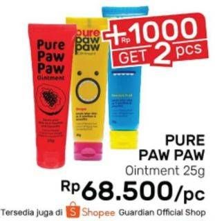 Promo Harga PURE PAW PAW Ointment 25 g  - Guardian