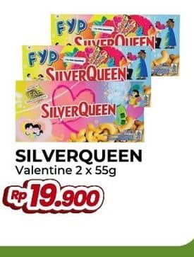 Promo Harga Silver Queen Special Valentine per 2 pcs 58 gr - Yogya