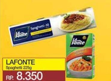 Promo Harga La Fonte Spaghetti 225 gr - Yogya
