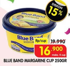 Promo Harga Blue Band Margarine Serbaguna 250 gr - Superindo