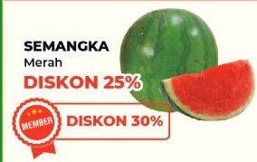 Promo Harga Semangka Merah per 100 gr - Yogya