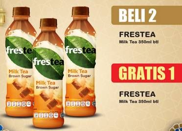 Promo Harga FRESTEA Minuman Teh Milk Tea Brown Sugar 330 ml - Indomaret