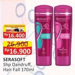 Promo Harga SERASOFT Shampoo Anti Dandruff, Hairfall Treatment 170 ml - Alfamart