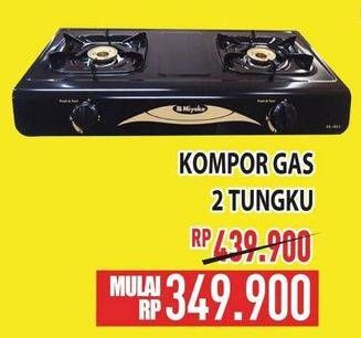 Promo Harga Miyako Kompor Gas 2 Tungku  - Hypermart