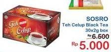 Promo Harga Sosro Teh Celup Black Tea 30 pcs - Indomaret