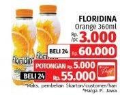 Promo Harga Floridina Juice Pulp Orange Orange 360 ml - LotteMart