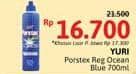 Promo Harga Yuri Porstex Regular Pembersih Toilet Ocean Blue 700 ml - Alfamidi