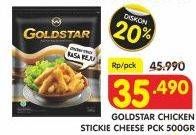 Promo Harga GOLDSTAR Nugget Stickie Cheese 500 gr - Superindo