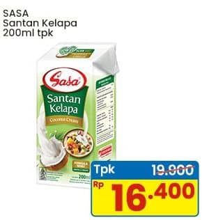 Promo Harga Sasa Santan Cair 200 ml - Indomaret