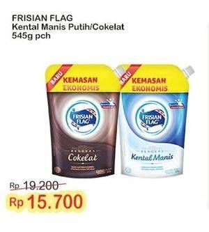 Promo Harga Frisian Flag Susu Kental Manis Cokelat, Putih 545 gr - Indomaret