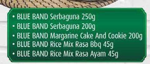 Promo Harga Blue Band Margarine Serbaguna/Cake & Cookie/Rice Mix Rasa BBQ Dan Ayam  - Hypermart