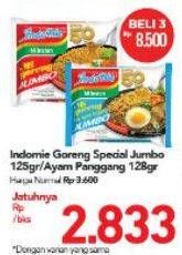 Promo Harga INDOMIE Mi Goreng Jumbo Ayam Panggang, Spesial 127 gr - Carrefour