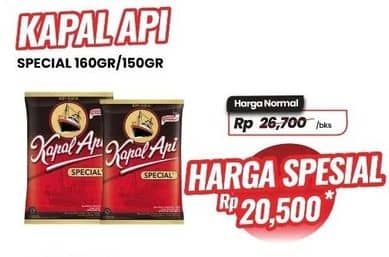 Promo Harga Kapal Api Kopi Bubuk Special 165 gr - Carrefour