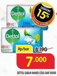 Promo Harga DETTOL Bar Soap Cool 100 gr - Superindo