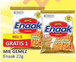 Promo Harga MIE GEMEZ ENAAK Snack Mi 22 gr - Alfamart