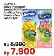 Promo Harga Buavita Fresh Juice Mango, Guava, Orange, Apple, Lychee 250 ml - Indomaret