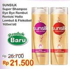 Promo Harga SUNSILK Super Shampoo Bye Bye Rambut Rontok, Hello Lembut Fleksibel 160 ml - Indomaret
