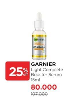 Promo Harga Garnier Booster Serum Light Complete Vitamin C 15 ml - Watsons