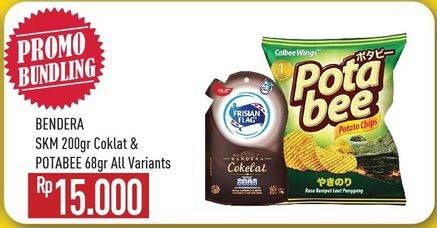 Promo Harga FRISIAN FLAG Susu Kental Manis/POTABEE Snack Potato Chips  - Hypermart
