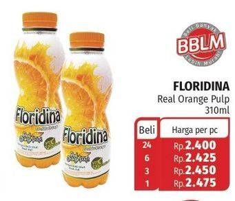 Promo Harga FLORIDINA Juice Pulp Orange 310 ml - Lotte Grosir