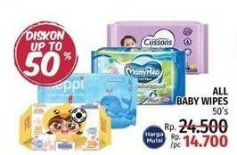 Promo Harga POKANA/NEPPI/MAMY POKO/CUSSONS Baby Wipes  - LotteMart